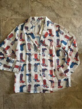 NWT Stewart Simmons Florida Gator Button-Up Shirt Cowboy Boot shirt size small